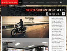 Tablet Screenshot of northsidemotorcycles.com.au